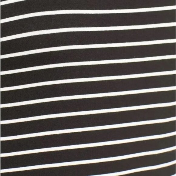 Revolve LNA Leigh Maxi Dress stripes Long Sleeveless Curved hem Scoop neck XS - Picture 13 of 15